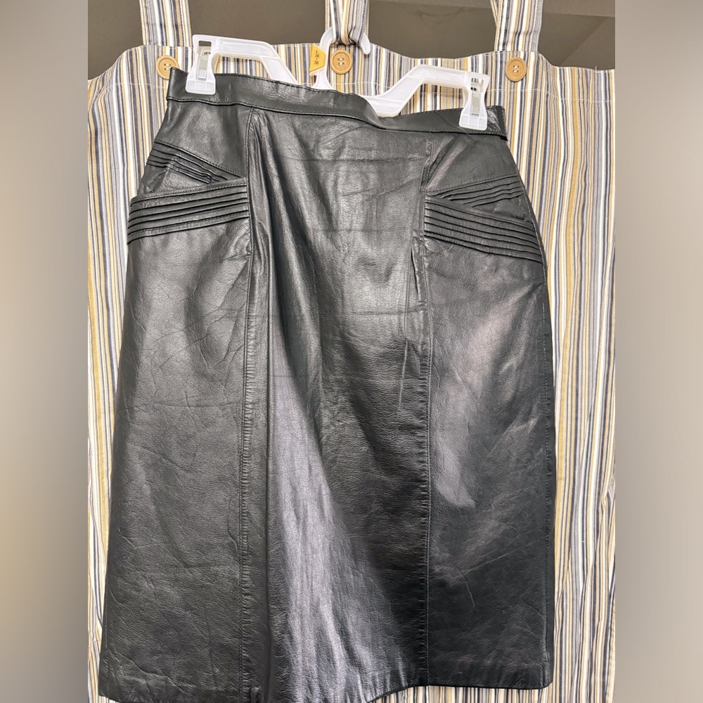 Leather Pencil Skirt